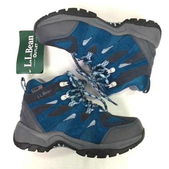 L.L. Bean Outlet Trail Hiker Waterproof Lace Up Boots Kid's Size 5 - Picture 10 of 12